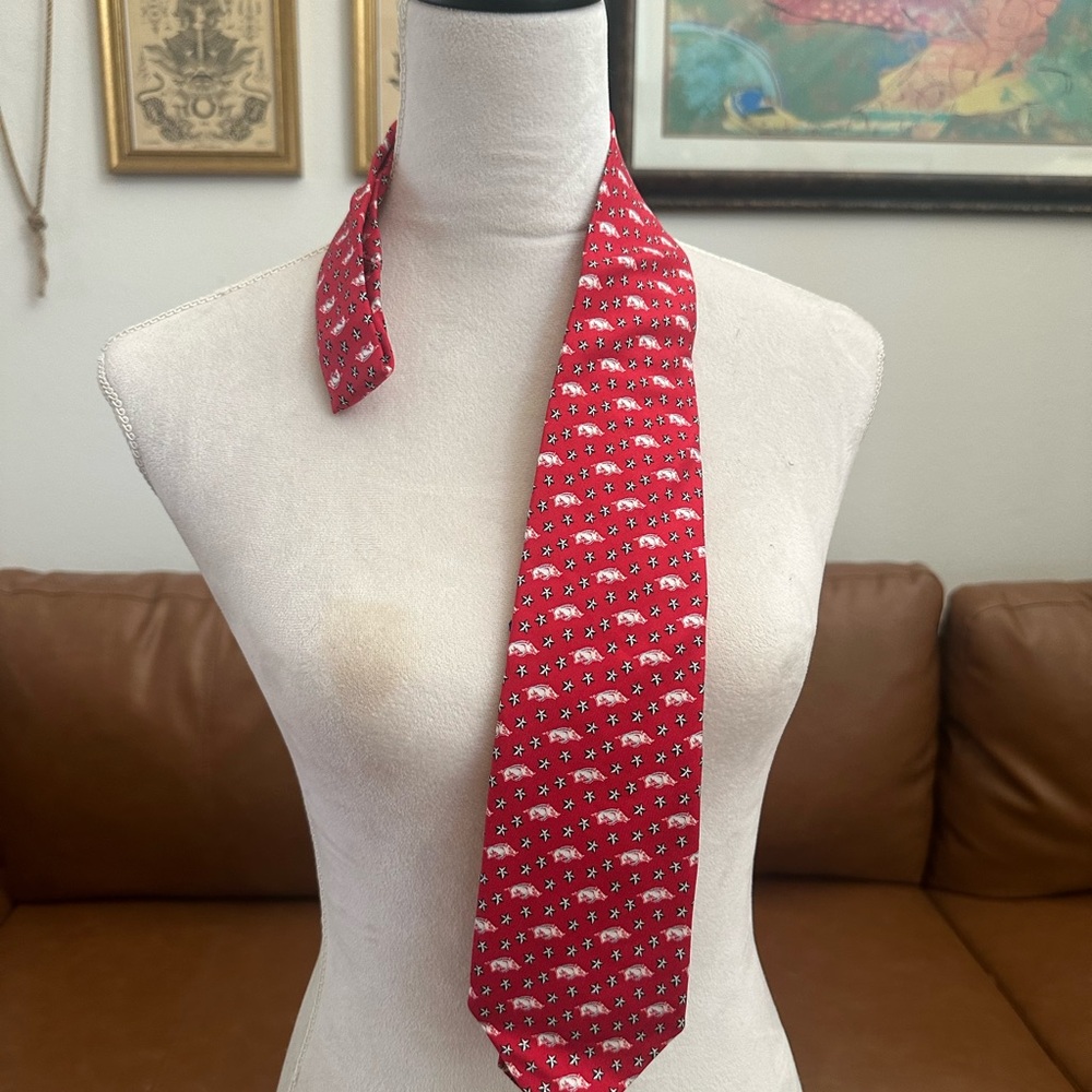 University of Arkansas custom collection tie